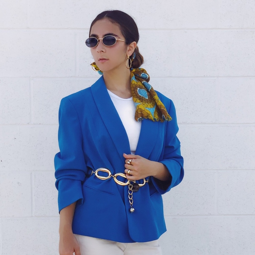 Vintage Turquoise Kasper Blazer